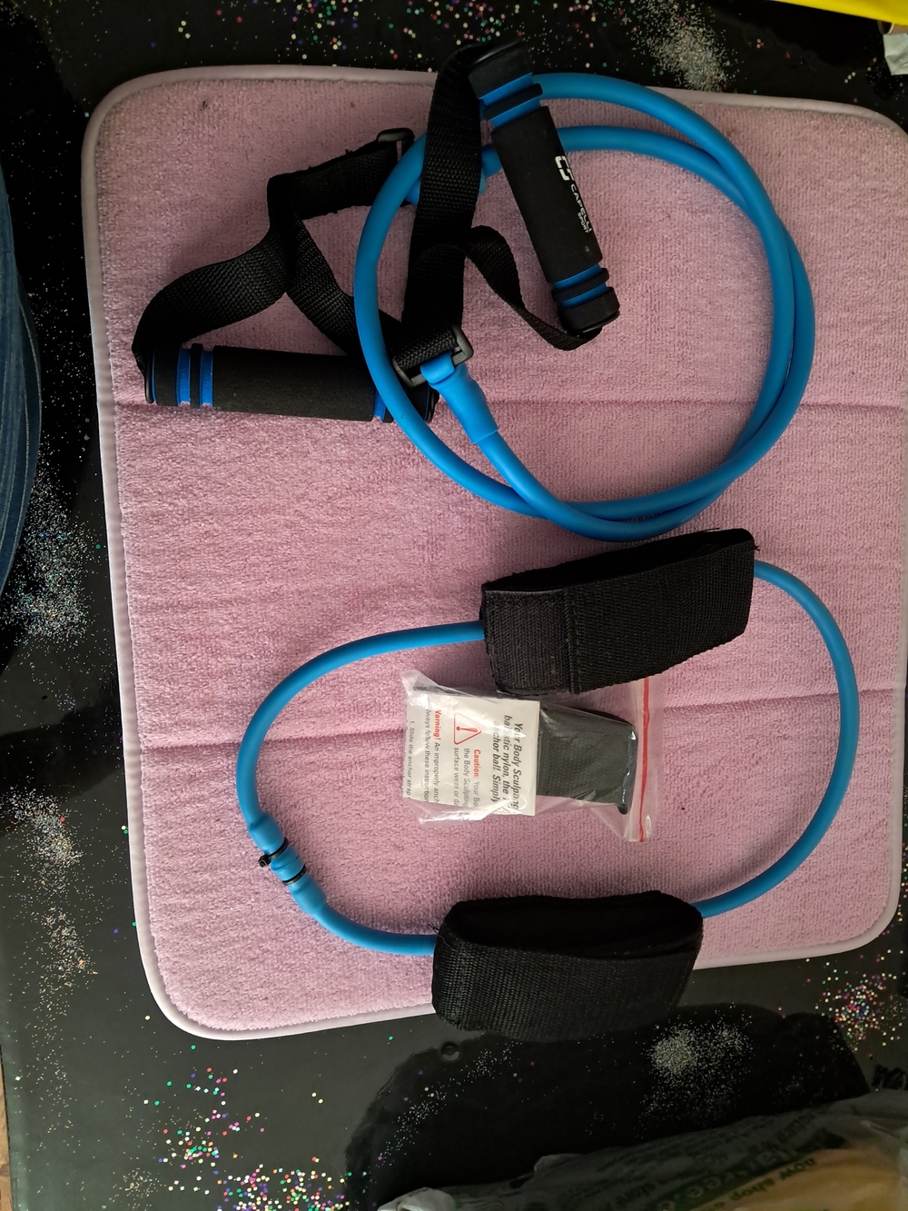 3 Piece Portable Home Gym &bidy  Sculpting Resistance Band Set